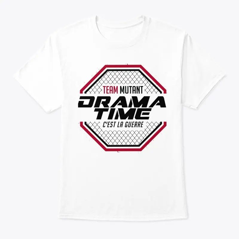 TSHIRT BLANC - DRAMA TIME