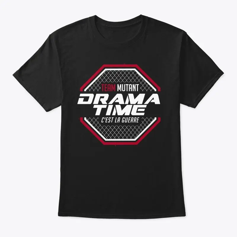 TSHIRT NOIR - DRAMA TIME